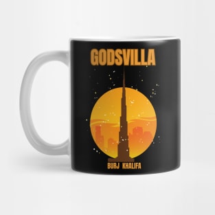 Gods Burj Khalifa Villa Nostalgic Skyscraper Mug